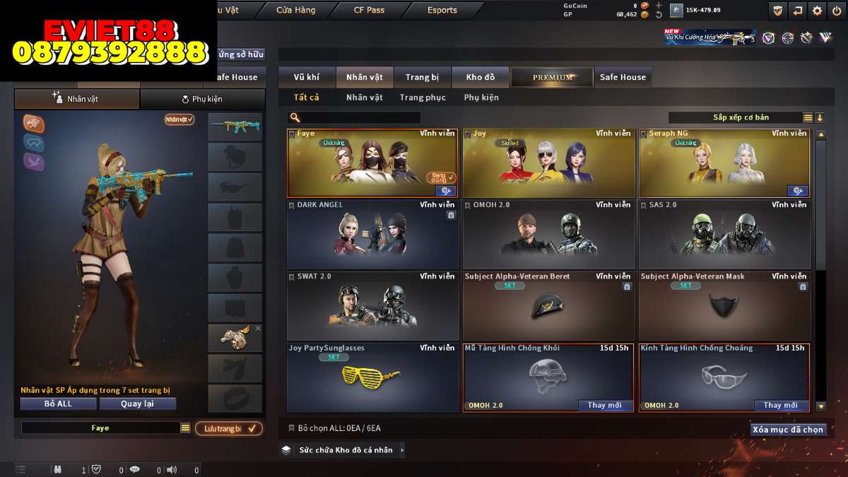shop acc cf uy tin gia re